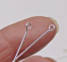 Silver And or Gold Plated Eye Pins   3-inch 21 Gauge 3  21ga   Brass   No Nickel