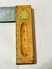 Vintage Stanley 46-209 Try Square 8  Curly Tiger Maple Wood Brass Eagle Logo Usa