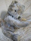 Old Mohair Teddy Bear  Jointed At Shoulders Hips Swivel Neck Large Glass Eye 16 