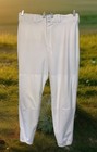 Nike Baseball Pants Men Xl White Elastic Ankle Double Knees Swoosh