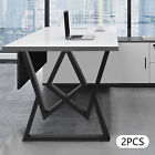 Table Legs Metal Set Of 2  28  Height 24  Width Heavy Duty Steel Furniture Legs