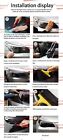 12 x78  Gloss Light Black Smoke Headlight taillight Fog Light Tint Film Vinyl