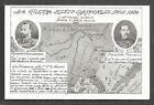 Map Postcard Russo-japanese War Yamagata Kuropatkin Russia China Korea  1904