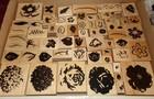 Lot Of 100  Stampin  Up  Wood Stamps Blocks Flowers Butterfly s   