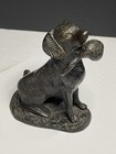 Vintage Bronze Bird Dog   Retriever With Prey In Mouth Figurine Statue