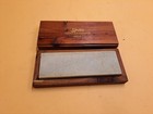 Vintage Smith   s Htc-6 Hard Arkansas Knife Sharpening Stone Cedar Wooden Box Vgc