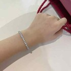9 Ct Round Cut Lab-created Diamond Women s Tennis Bracelet 14k White Gold Plated