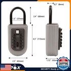Sepox   4pcs Metal Key Lock Box With Code 9 Push Button  X-large Space  6-10 K