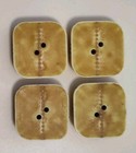 Four Vintage Brown tan  1  1 8  Buttons   Free Shipping 