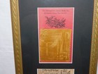 Vintage Metropolitan Opera House Gold Curtain tickets-framed And Mated-100  Orig