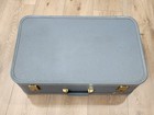 Vintage 1950 s Starline Blue Luggage Co Luggage  Suitcase  Train Case