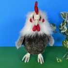 Hansa Plush Rooster Chicken Life Size 12    Realistic Stuffed Animal Toy