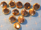      Cool  Huge Lot Vtg Nos Gold Tone Buttons  Metal 2 2 3 Lb   Original Box Sew