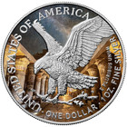 2024 U s  Eagle Treasures Of Ancient Egypt Anubis Edition 1 Oz Silver Coin