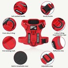 Service Dog Harness  Reflective Dog Vest Harness With 5 Pcs Patches  Adjustab   