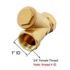 Besnpt Brass 3 4  Female Y Shaped Strainer Mesh Filter Valve 0 75 Inch 