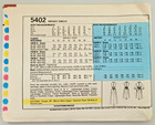 Vtg  70s Mccalls Sew Pattern 5402 Misses Dress W midriff Pockets Zipper Sz 12 Uc