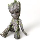 10x Miniature Fairy Garden Sitting Groot Figurine Pvc Statue Groot In For Garden