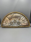 Antique 19th C  Chinese Export Fan W  Two Sides Painting In Wood Frame 21 