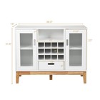 Wood Wine Storage Cabinet Sideboard Console Buffet Server W  Wine Rack   Drawer