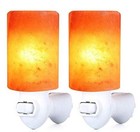 Himalayan Rock Salt Night Light Cylinder Shape 2pack