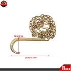 4 Pcs 5 16     6  J Hook Tow Chain G80 4700lbs Transport Chain With Rtj Grab Hook