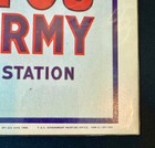 1968    i Want You    Army Uncle Sam Recruiting Cardboard Poster  vietnam War Era  