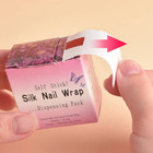 1 Roll Nail Repair Fiberglass Silk Wrap Nail Patch Self Adhesive Reinforce Tips
