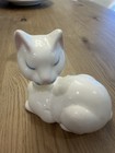 Vintage Rhoades 1987 Cat Ceramic Collectible Soap Dispenser Vintage 