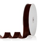 Velvet Ribbon For Christmas Tree Wreath Vintage Decoration 1  X 20 Yards Brown