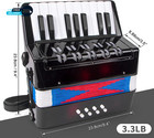 Accordion 17 Keys Piano Accordion For Kids Students 8 Bass