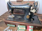 Singer Untested Sewing Machine  Model 66 Ac422005 With Box No Foot Pedal