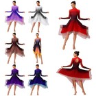 Women Praise Dance Dress Long Sleeve Tunic Worship Liturgical Lyrical Dancewear