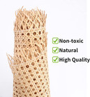 Natural Rattan Cane Webbing Roll 14  X 24  Open Mesh Furniture Repair