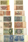 Germany Nazi Third Reich Lot 7 Banknotes 1 2 5 10 20 50 100 Reichsmark 1929-1942