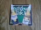 Corona Beer Coaster 2005 Beach Football League Bfl Touchdown Tiki Single