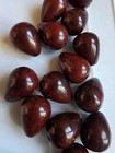 Vintage Chery Amber Bakelite Catalin Beads Necklace Marble 32 G 