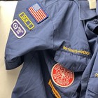 Vintage Boy Scouts America Bsa Cub Scout Official Shirt Pins Patches Size Xl