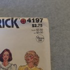 Butterick 4197 Misses Dress Sewing Pattern Size 16 Long Sleeve Vintage Uncut
