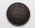 1901 Canadian Large One Cent Coin  very Good Condition 