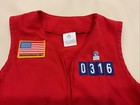 American Heritage Girls Ahg Tenderheart Scout Uniform Red Vest Youth M
