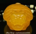 3 3  Old Chinese Yellow Shoushan Stone Carving Fenshui Dragon Turtle Sculpture