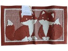 Woodland Fox Rug Kids Bedroom Nursery Cotton Carpet Mat Eclectic Decor