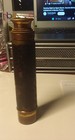 Antique 14  Collapsible Brass And Leather Telescope