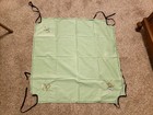 Vintage Green Card Tablecloth Embroidered Butterfly Tie Corner   Coaster ashtray