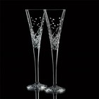 Waterford Crystal Wishes Happy Celebrations Toasting Flute Pair