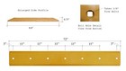 86577169 Heat Treated Skid Steer Cutting Edge W Bolts  Fits Some Case  3 4x8x72 