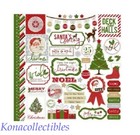 Echo Park Very Merry Christmas 12x12 Collection Kit Retro  Newsprint  Snowman