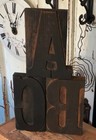 Abc Wood Type Wooden Printing Blocks Letterpress Typography Old Vintage Printer 