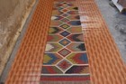 2 6x10 Foot Afghan Natural Jute Kilim Runner Hallway Kitchen Carpet Multi Color